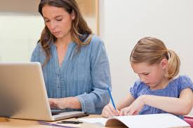 Make Money From Home - Woman and girl at computer