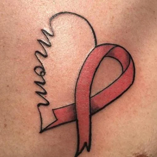 Healing Balm - Breast Cancer ribbon with mom